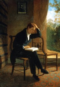 John Keats. English poet (1795 to 1821). Painting by Joseph Severn National Portrait Gallery London