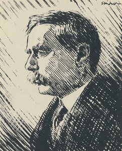 H. G. Wells by Joseph Simpson