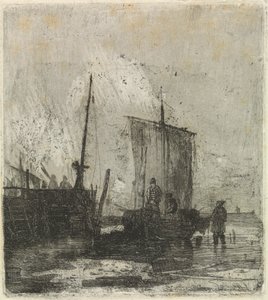 Boats in a Dock by Joseph Stannard