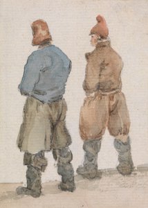 Two Fishermen Seen from Behind