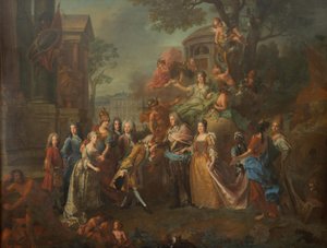 Allegory of the Reunion of Elector Max Emanuel with His Family by Joseph Vivien