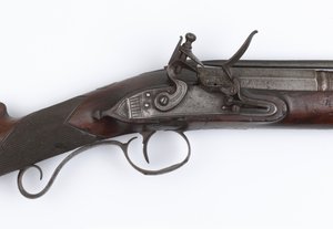 Blunderbuss with Spring Bayonet Issued to Irish Volunteers, c.1815