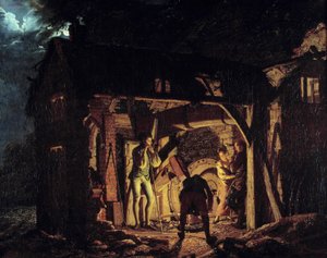 A forge in the 18th century by Joseph Wright of Derby (1773)