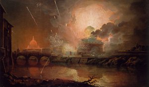 Firework Display at the Castel Sant Angelo