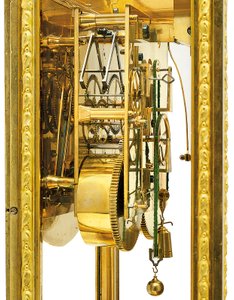 Louis XVI month-going mean and solar time mantel regulator