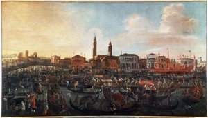 Feast of the fresco on the day of Ascension in Murano, Venice by Joseph the younger Heintz