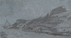 Coast with Rocks by Joshua Cristall