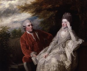 David Garrick; Eva Maria Garrick, née Veigel by Joshua Reynolds