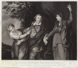 Garrick Between Tragedy and Comedy by Joshua Reynolds