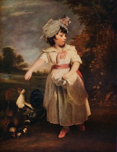 Lady Catherine Pelham Clinton feeding her chickens, 1781