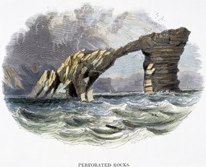 Perforated Rocks, from Phenomena of Nature by Josiah Wood Whymper