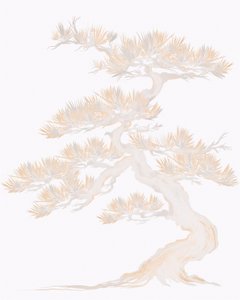 Elegant Zen Pine by Josie George