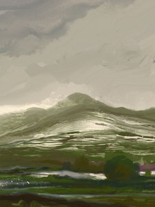 Misty Green Mountain Valley