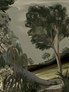 Muted Forest Path