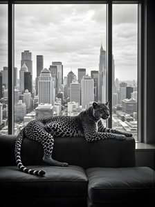 Urban Leopard View by Josie George
