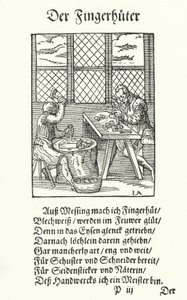 The Thimble Maker by Jost (after) Amman