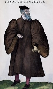 Genovese senator, engraving from Habitus praecipuorum popularum