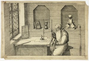Portrait of Wenzel Jamnitzer in His Study