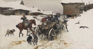 Departure for the Hunt by Jozef Brandt