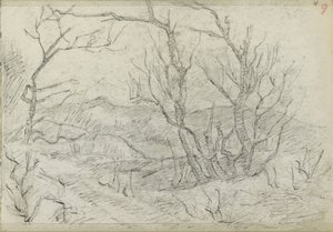 Hilly Landscape with a Group of Trees by Jozef Israëls