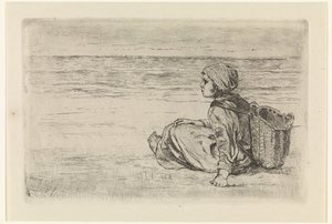 Girl by the Sea by Jozef Israëls