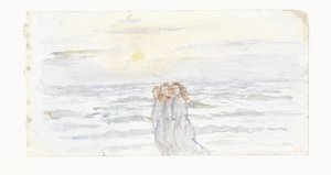 Three Girls by the Sea by Jozef Israëls