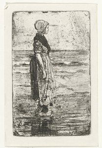 Standing Woman on the Beach