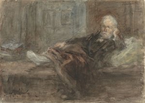 Self-Portrait with Injured Foot by Jozef Israëls