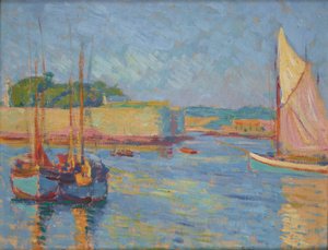 Harbour at Concarneau by Jozef Pankiewicz