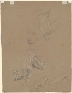Studies of a Woman and Her Dress [verso]