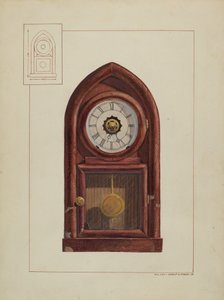 Mantel Clock by Jr. Ernest A. Towers