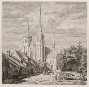 Roskilde Cathedral, Seen from the Southwest