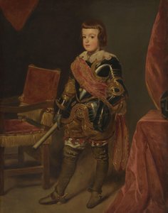 Portrait of Prince Baltasar Carlos, Son of the Spanish King Philip IV, at Approximately 11 Years of Age