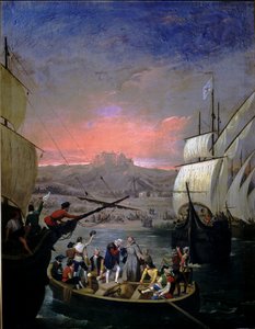 Starting in 1492 Palos Caravels Santa Maria, the Pinta and the Nina by Juan Cabral Bejarano