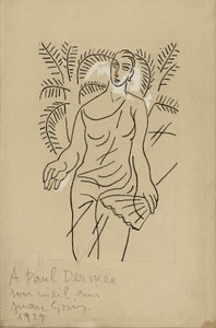 Woman at the... by Juan Gris