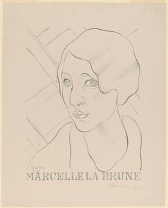 Marcelle the Brunette by Juan Gris