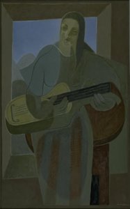The Guitar Player by Juan Gris