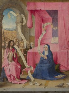 Christ appearing to the Virgin with the Redeemed of the Old Testament, c. 1500 by Juan de Flandes