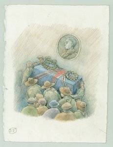 German Naval Bombardment of Scarborough, North Yorkshire by Judith Dobie