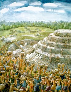 Silbury Hill, c2400BC, c1990-2010 by Judith Dobie