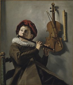 Boy Playing the Flute