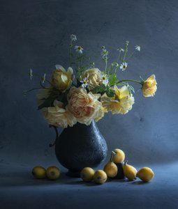 Dark Floral Still Life