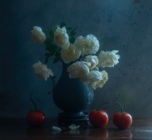 Elegant Roses and Tomatoes