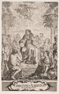 Duke Christian Albrecht Honored by Apollo and the Nine Muses by Jürgen Ovens
