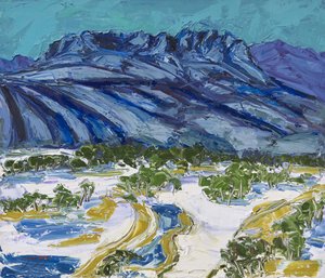 Blue Winter Mountains