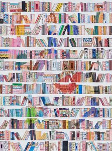 Colorful Bookshelf Patterns
