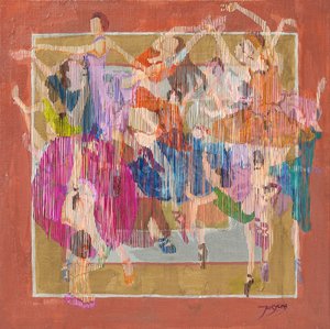 Colorful Dancers in Motion