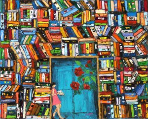 Colorful Library Doorway