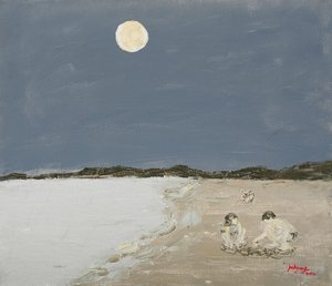 Moonlit Beach Play by Jukyong Park