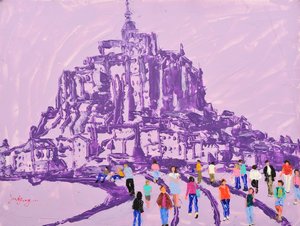Purple Mont Saint-Michel Walk